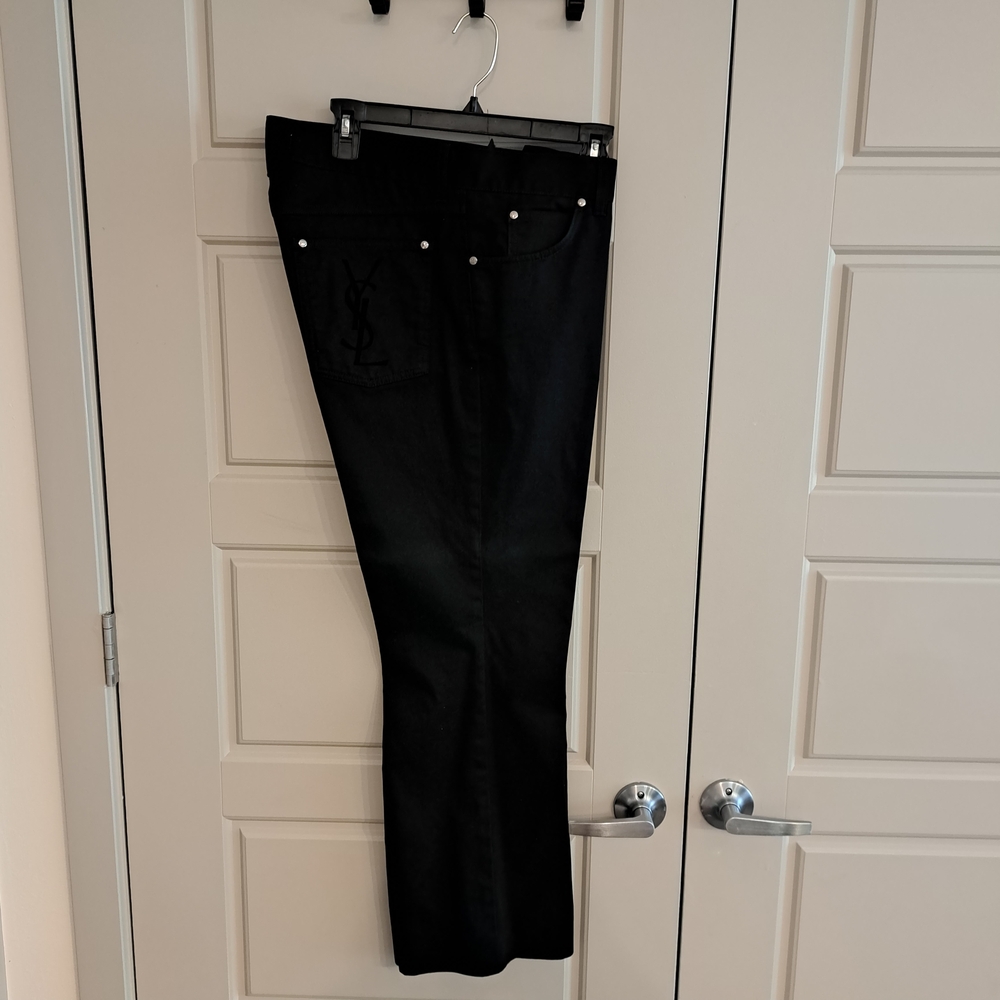 Yves Saint Laurent Black Twill Jeans